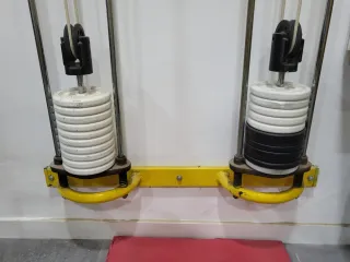 Poleas Gimnasio Pesas Blancas
