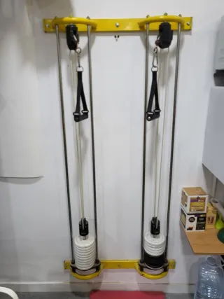 Poleas Gimnasio Pesas Blancas