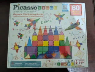 PicassoTiles Set di Costruzioni Magnetiche STEM