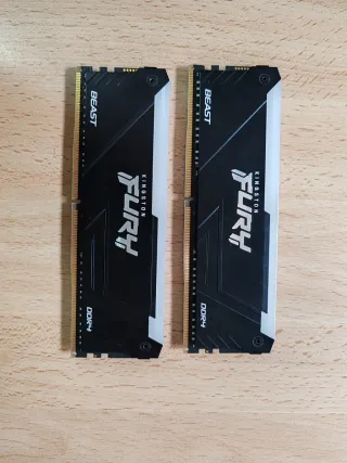 2x8GB DDR4 3200MHz HyperX Fury RGB