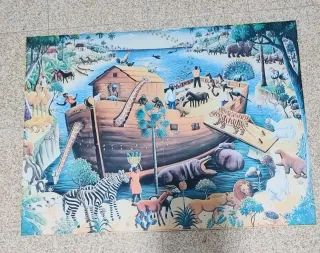 Poster quadro Vintage 1972 Arca di Noè