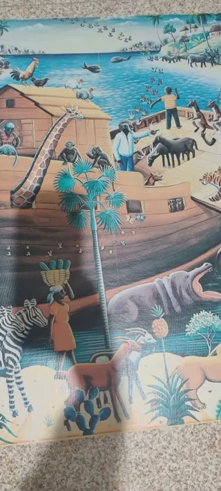 Poster quadro Vintage 1972 Arca di Noè
