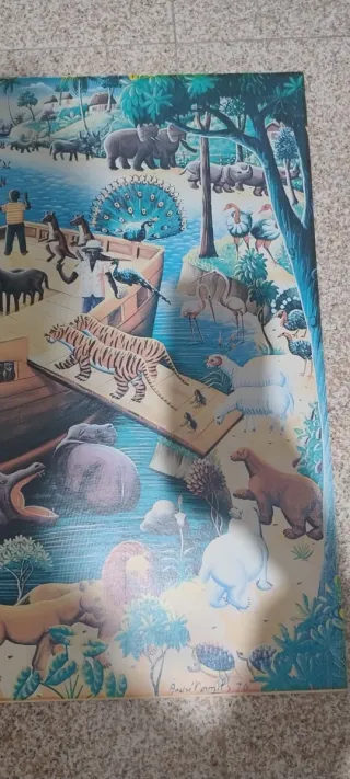 Poster quadro Vintage 1972 Arca di Noè