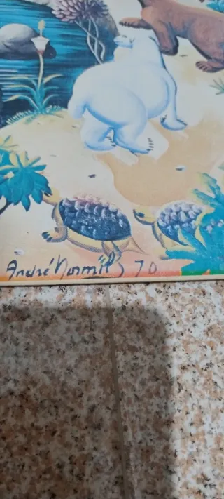 Poster quadro Vintage 1972 Arca di Noè