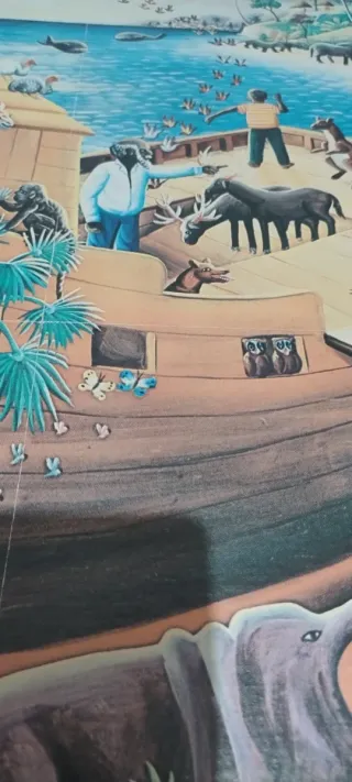 Poster quadro Vintage 1972 Arca di Noè