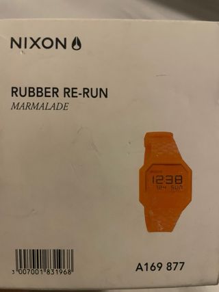 Reloj Nixon Rubber Re-Run Marmalade Naranja