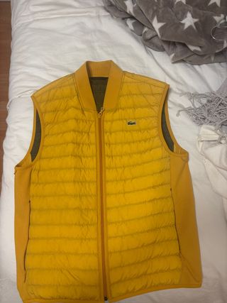 Chaleco Lacoste reversible amarillo/verde