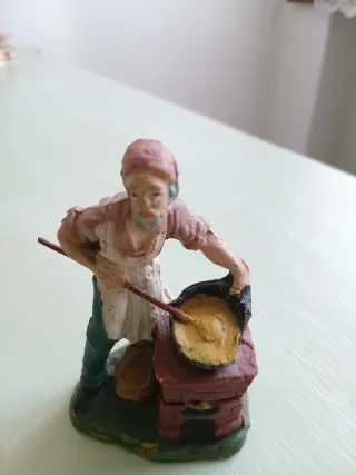 Statuina presepe gesso anni '40