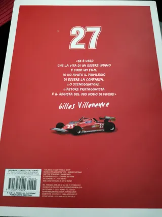 Libro sport F1 GILLES VILLENEUVE nuovo
