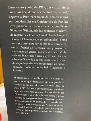 París, 1919: Seis meses que cambiaron el mundo