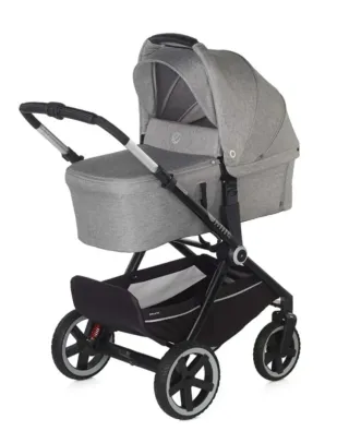 Carrito Jane Crosslight Gris. Capazo y sillita