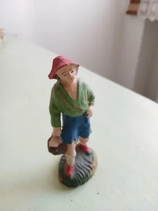 Statuina presepe gesso anni '40