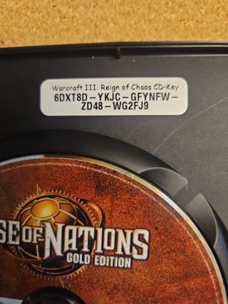 Warcraft III Reign of Chaos PC CD-ROM