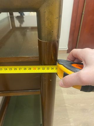 Mobile ingresso in legno e metallo