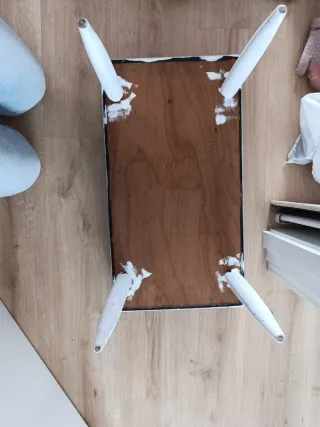 Banco scarpiera con sedile bianco