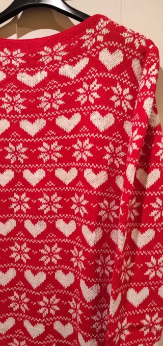 Camisola de malha de Natal com rena