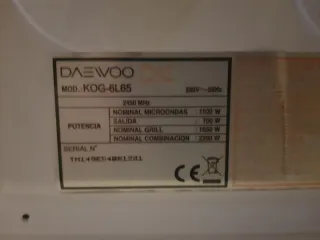 Microondas Daewoo Blanco