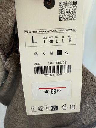 Vestido lana Zara Talla única