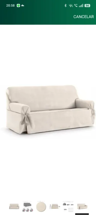 Fodera per divano a 2 posti EYSA beige