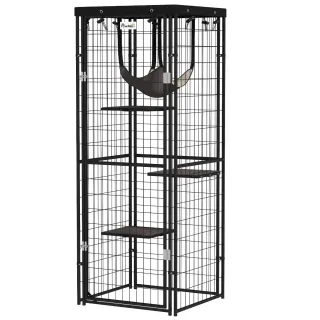 Jaula Metálica para Gatos Exterior/Interior