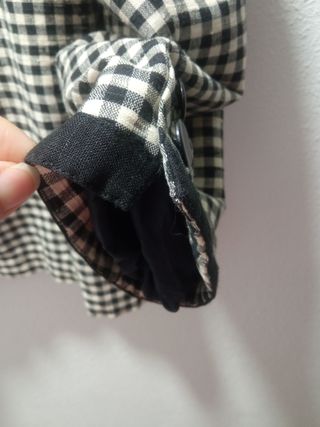 Blazer a quadri vintage donna nero beige bianco