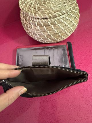 Monedero piel Abaccino bicolor