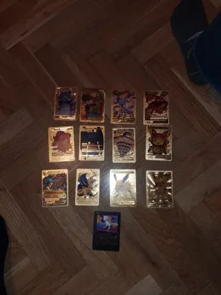 Cartas Pokémon Doradas Coleccionables