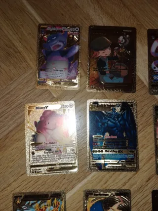 Cartas Pokémon Doradas Coleccionables