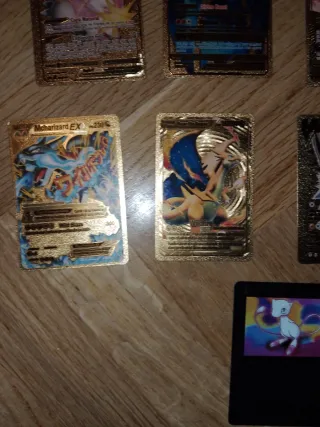 Cartas Pokémon Doradas Coleccionables