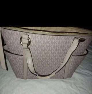 Bolso Michael Kors Original Beige y Rosado