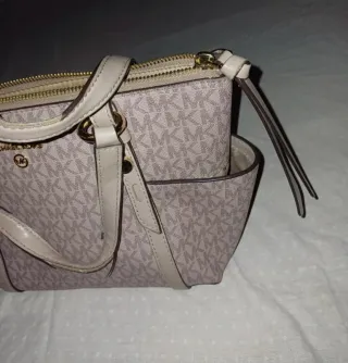 Bolso Michael Kors Original Beige y Rosado