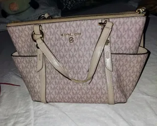 Bolso Michael Kors Original Beige y Rosado