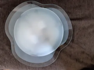 Lampada da soffitto in cristallo trasparente