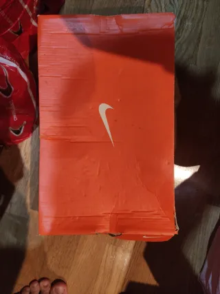 Zapatillas Fútbol Nike Air Zoom Morado Naranja