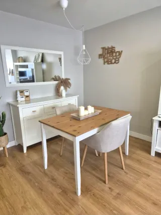 Aparador blanco estilo nórdico.