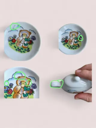 Set Tè/Caffè Miniatura Orsetti Vintage