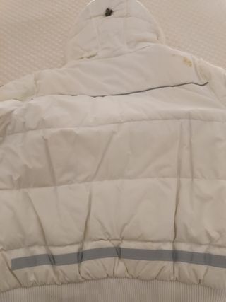 Giubbotto piuma d'oca bianco taglia XL