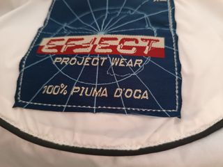 Giubbotto piuma d'oca bianco taglia XL