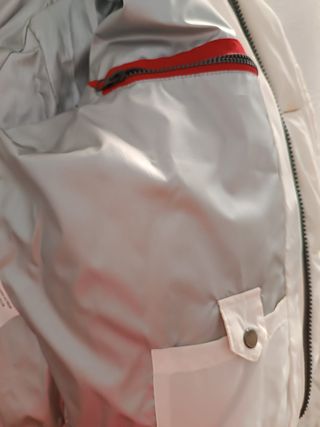 Giubbotto piuma d'oca bianco taglia XL