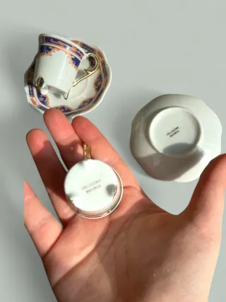 Set 2 Tazzine e Piattini Bavaria Vintage