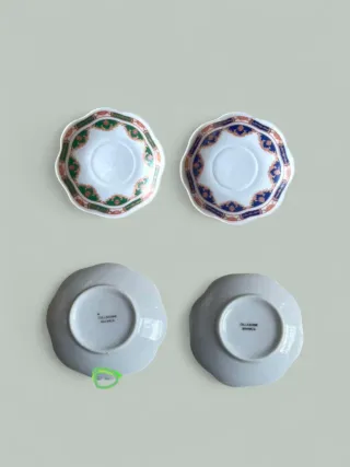 Set 2 Tazzine e Piattini Bavaria Vintage