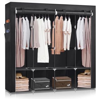 Guardaroba pieghevole in tessuto L