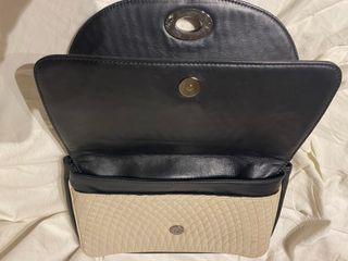 Bolso Uterqüe azul y gris