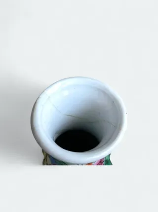 Set 4 Mini Vasi Orientali Vintage Porcellana