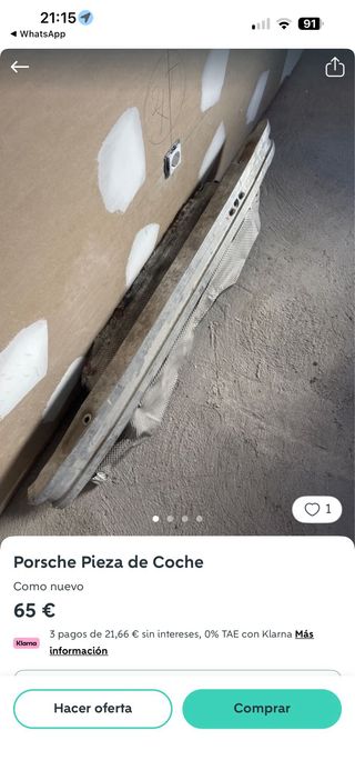 Refuerzo Trasero Porsche Boxster,Carrera