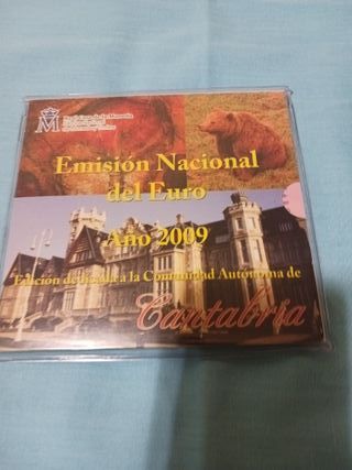 España CCAA Cantabria 2009 1 céntimo 2 euros + 2 €
