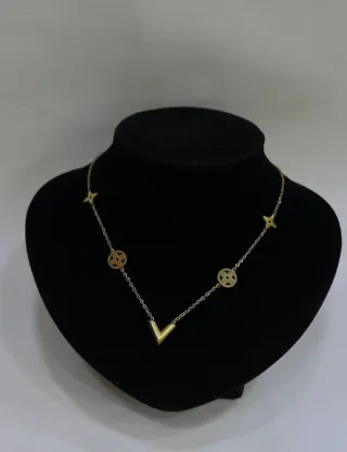 Collar Madre e Hijo Corazón Bañado en Oro