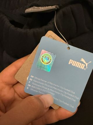 Pantalón chándal Manchester City Puma Negro
