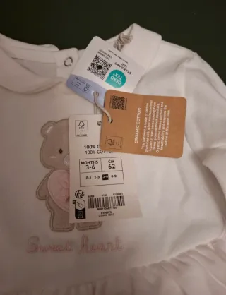 Tutina bimba 3-6 mesi orsetto rosa