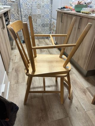 Mesa Redonda Cristal y Madera